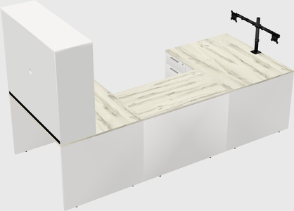 U-shaped desk