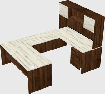 U-shaped desk
