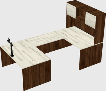 U-shaped desk