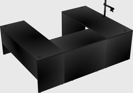 U-shaped desk