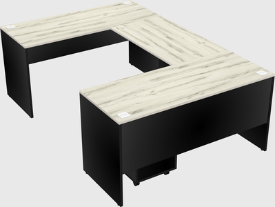 U-shaped desk