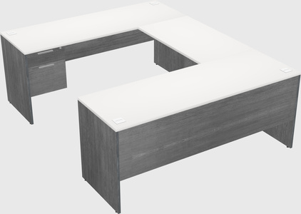 U-shaped desk