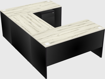 U-shaped desk