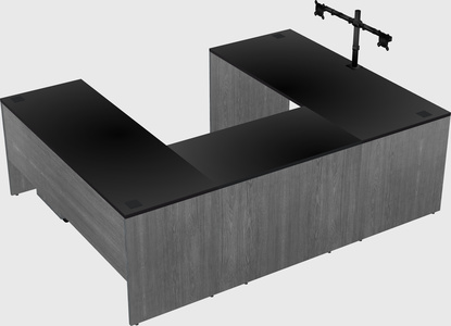 U-shaped desk