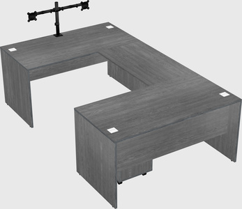U-shaped desk