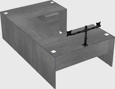 U-shaped desk