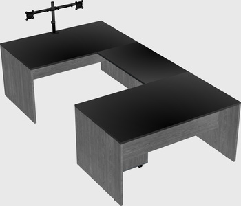 U-shaped desk