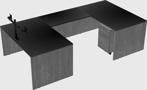U-shaped desk