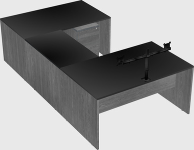 U-shaped desk
