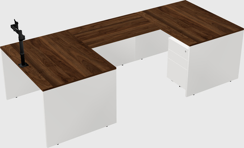 U-shaped desk