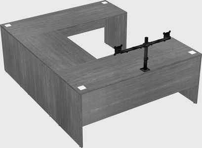 U-shaped desk