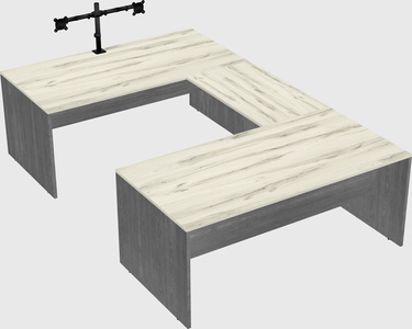 U-shaped desk