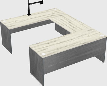 U-shaped desk