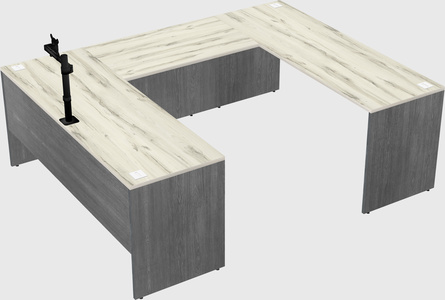 U-shaped desk
