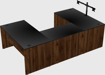 U-shaped desk