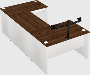 U-shaped desk
