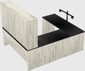 U-shaped desk