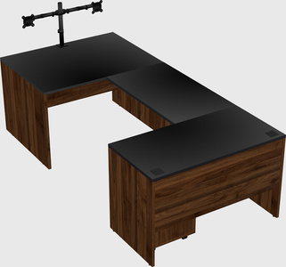U-shaped desk