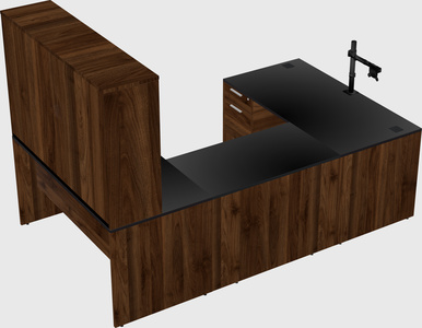 U-shaped desk