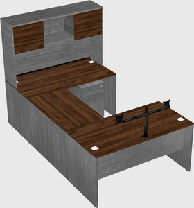 U-shaped desk