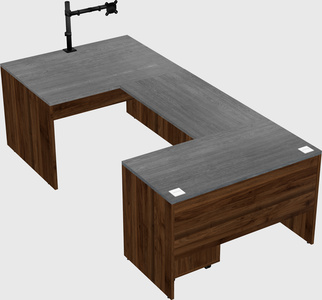 U-shaped desk