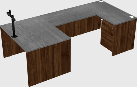 U-shaped desk