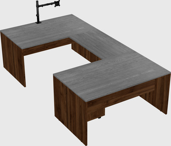 U-shaped desk