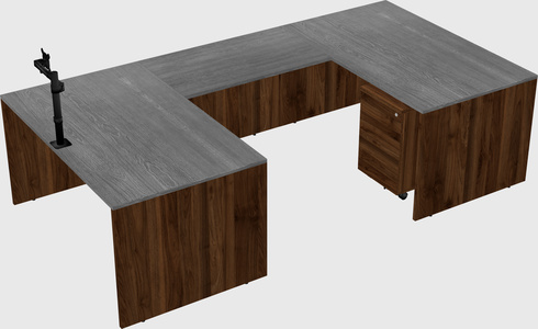 U-shaped desk