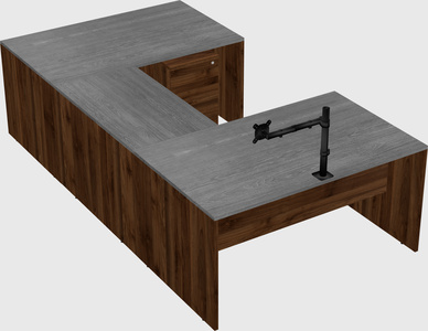 U-shaped desk