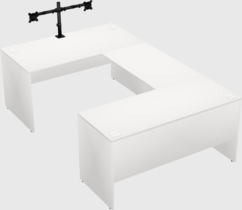 U-shaped desk