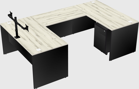 U-shaped desk