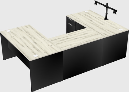 U-shaped desk