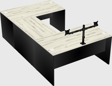 U-shaped desk
