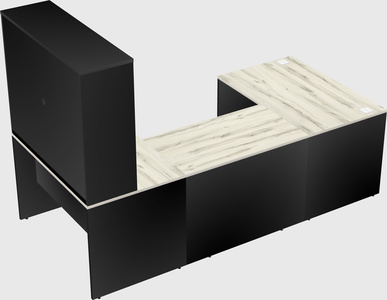 U-shaped desk