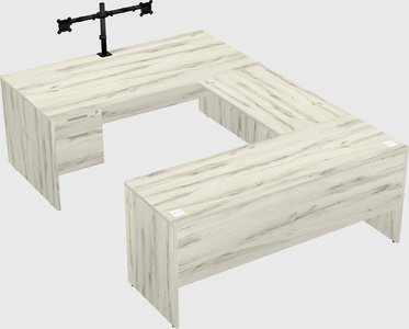U-shaped desk