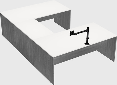 U-shaped desk