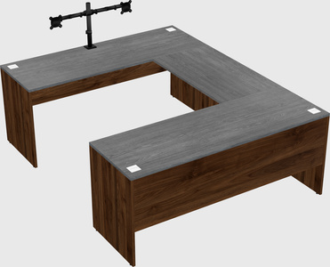 U-shaped desk