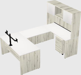 U-shaped desk