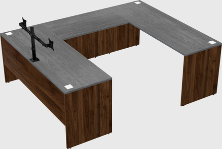 U-shaped desk