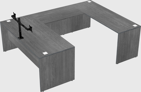 U-shaped desk