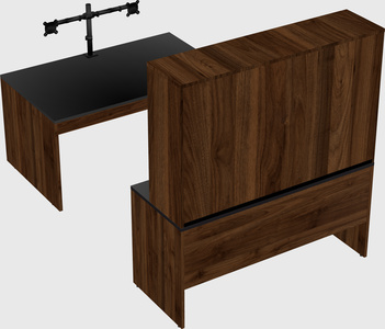 U-shaped desk