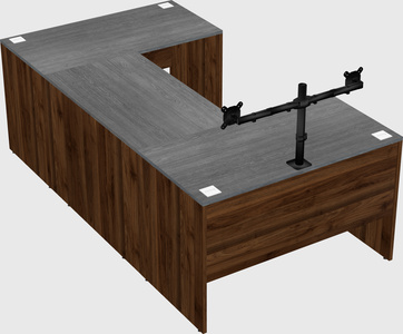 U-shaped desk