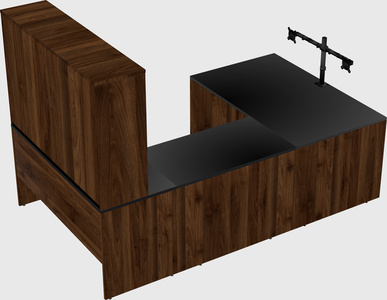 U-shaped desk