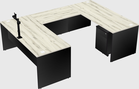 U-shaped desk