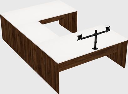 U-shaped desk