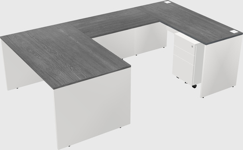 U-shaped desk