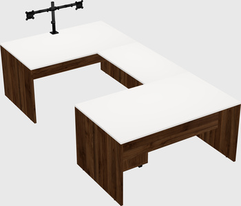 U-shaped desk