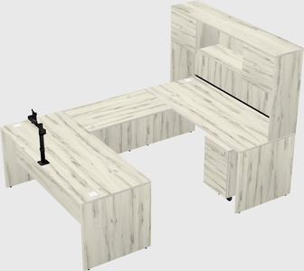 U-shaped desk