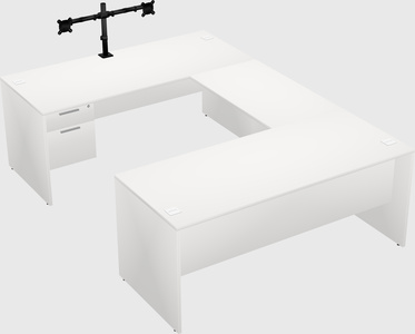 U-shaped desk