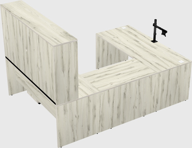 U-shaped desk
